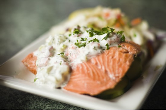 Salmon In Parsley Sauce 4 Slices €16.00