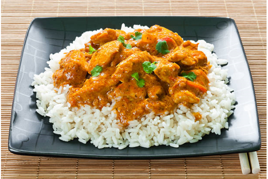 Chicken Curry and Rice Dinner €6.00